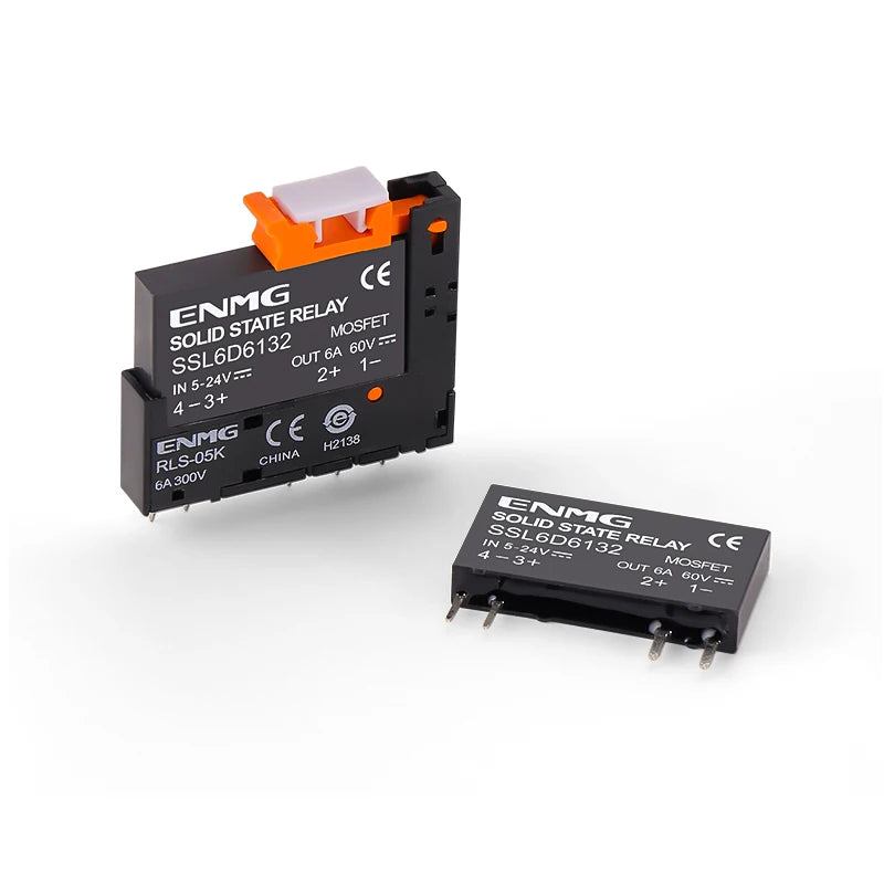ENMG SSL2D Compact SSR Slim Solid State Relay SSL6D6124 DC 24V SSL2A2024 Opto - Isolated Replacement for Electromagnetic Relays.