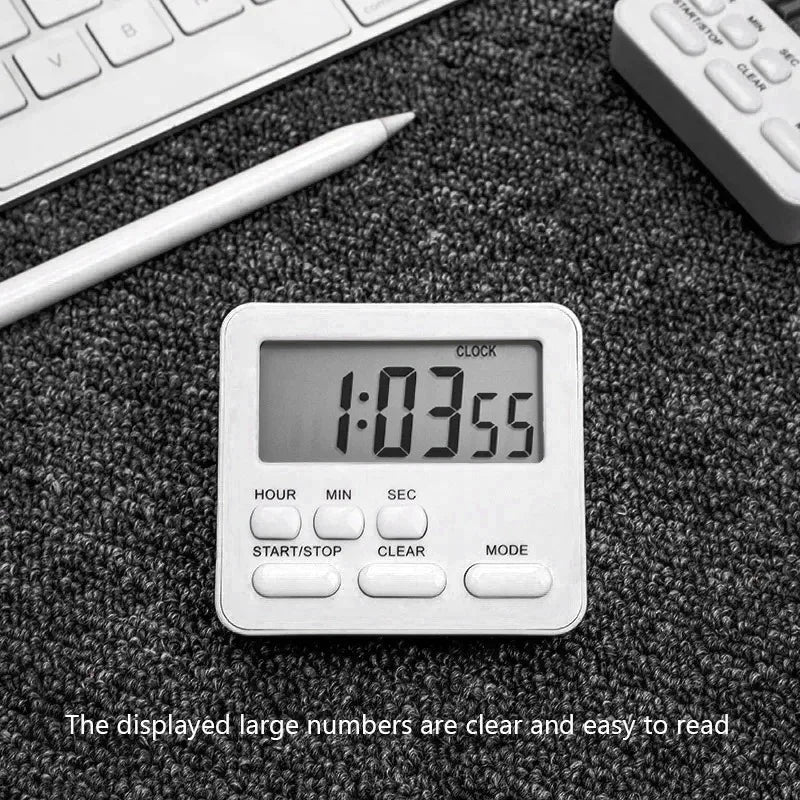 Multifunctional Kitchen Timer Alarm Clock Practical Kitchen Tools Supplies For Home Cooking Camping New