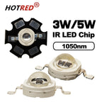 1-10pcs IR LED 3W 5W 1050nm High Power Infrared Chip 1.2-1.8V 700mA 1400mA Diode Light Laser Lamp for Night Vision CCTV Camera