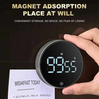 Magnetic Kitchen Timer Digital Timer Kitchen Shower Study Stopwatch LED Counter Alarm Remind Manual Electronic Countdown