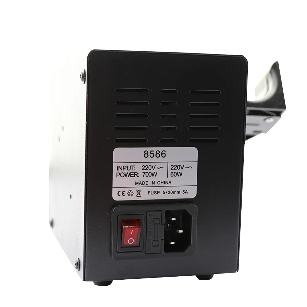 2 in 1 Soldering Station 8586  Digital Display SMD Rework Hot Air Gun Solder Iron 220V ESD Welding Desoldering Repair Tools
