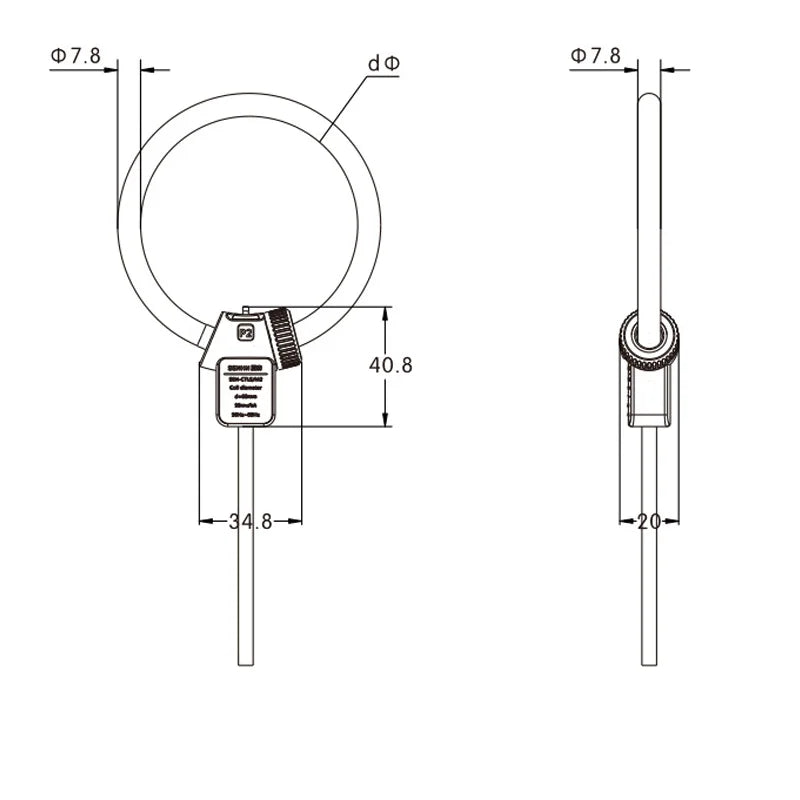 0.5 Class Roche Coil Current Transformer CTLS2 Aperture 1000A Flexible Opening Large Current Differential Current