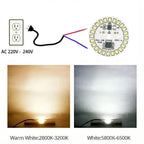 3PCS AC220V LED Chip for Lamp Bulb 5W 7W 9W 12W 15W 18W SMD 2835 Led Round Bulb Chips Light Beads Lighting Spotlight Bulb Chip