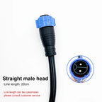 50A M25 Self-locking Waterproof Plug Cable IP67 2 3 Pin Power Charging Connector Large Current Male Female Aviation Plug Socket