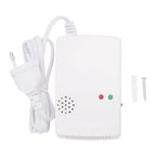 Gas Leak Detector Combustible Propane Butane Methane Leak Warning Combustible Gas Alarm Sensor For Home Security EU Plug-Y41A