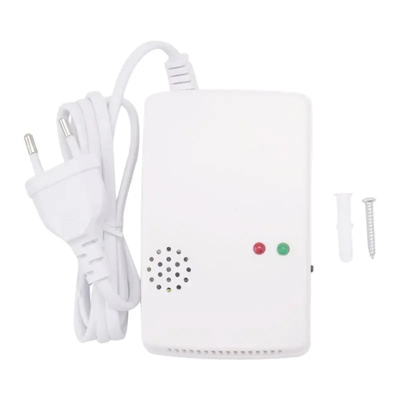 Gas Leak Detector Combustible Propane Butane Methane Leak Warning Combustible Gas Alarm Sensor For Home Security EU Plug-Y41A