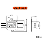 Single-phase power filter CW1B-3/6/10A-L(040) With wire audio audio purifier AC EMI interference CW1B-6A-L(040) CW1B-10A-L