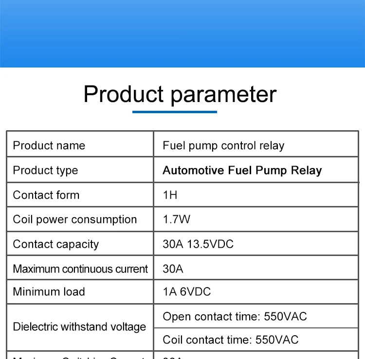 12V 30A Fuel Pump Double Relay for PEUGE0T for Peugeot 106 206 306 Citroen Xsara Scudo Ulysse 19207L 9629945980 96299459