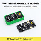 5-Channel AD Key Module Keyboard  Button Module DIY Electronic Building Blocks for Arduino Compatible With Lego Block