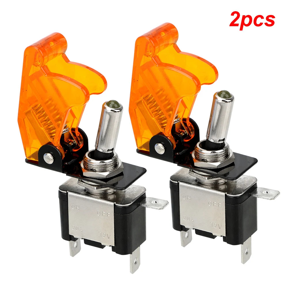 12V SPST Toggle Rocker Switch LED Light for Ignitions Boost Marine Boat Racing Car Switch Light Toggle Truck Trailer Accessories