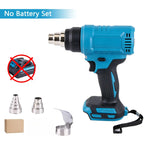 New 540℃ Electric Heat Gun Cordless Handheld Hot Air Gun 3 Nozzles Industrial Home Hair Dryer Machine for Makita 18V Battery
