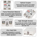 SSR-10VA SSR-25VA SSR-40VA SSR Solid State Relay Voltage Regulator AC24-380V Output+Potentiometer for PID Temperature Controller