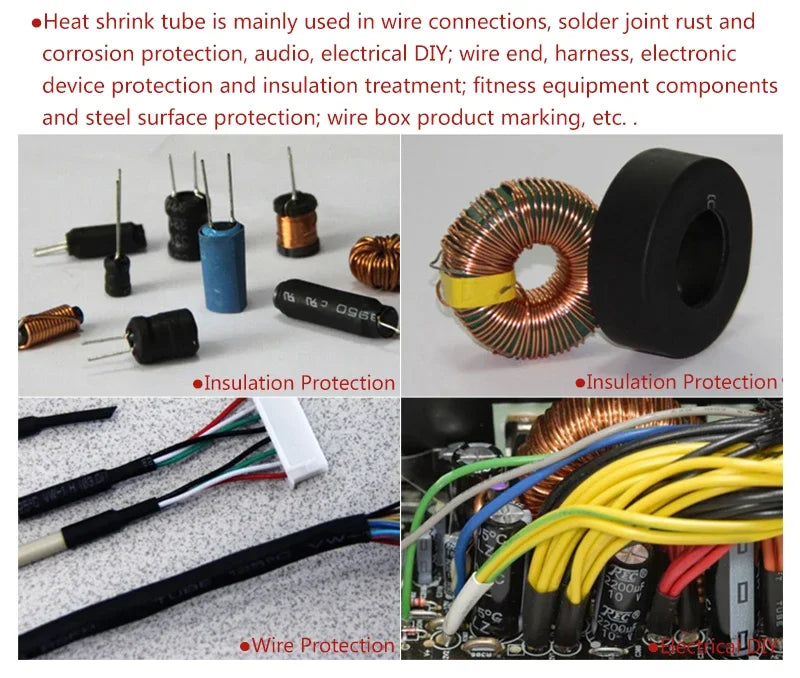 20/50/100/200M/ roll Heat Shrink Tube  Transparent 3: 1 ratio Adhesive Lined with Glue Dual Wall Tubing Wrap Wire Cable kit