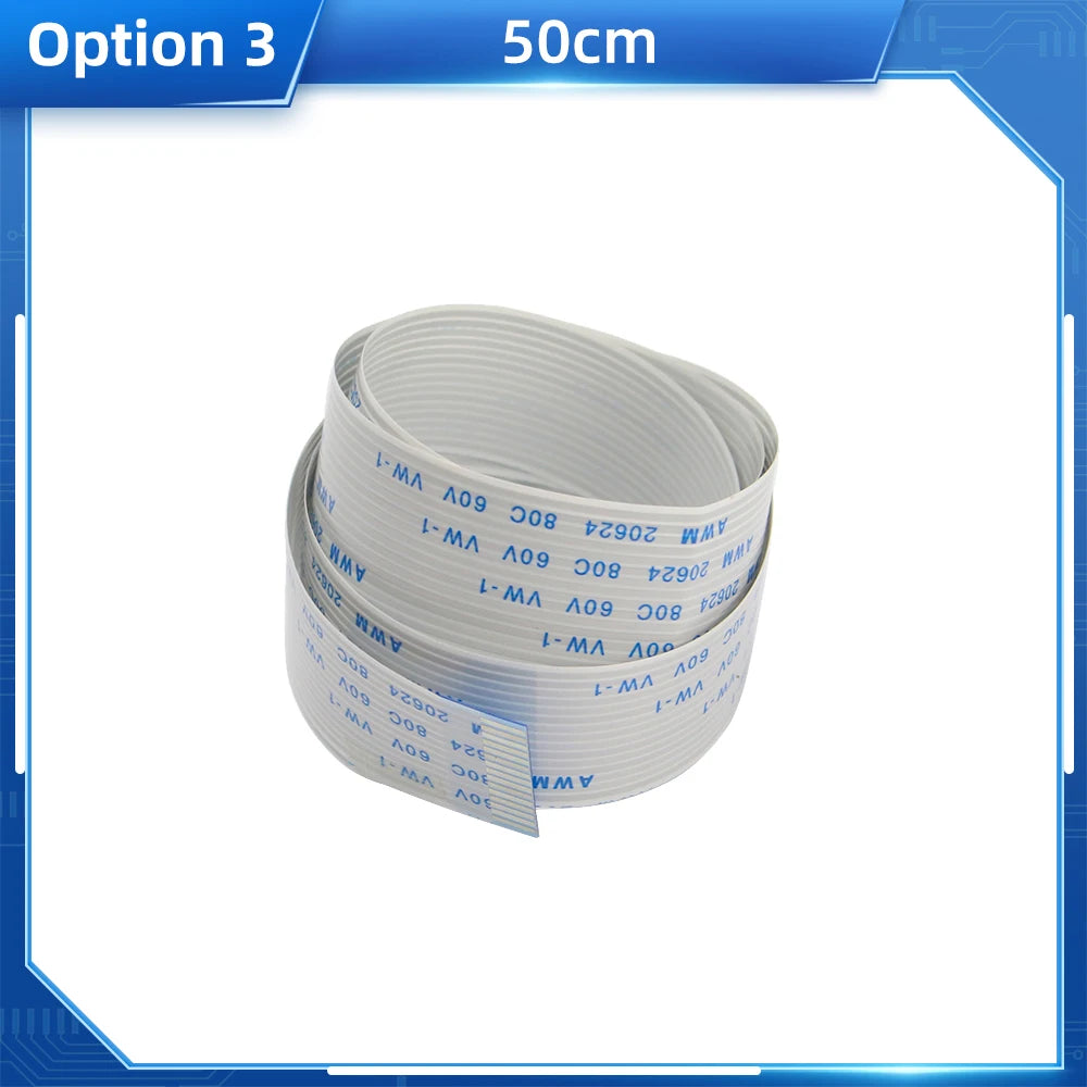 Raspberry Pi Camera Cable 15 Pin Flexible Flat Cable 15 30 40 50 60 CM 1M 2M Ribbon Cable Line for RPI 4B 3B+ 3B 3A+ Camera