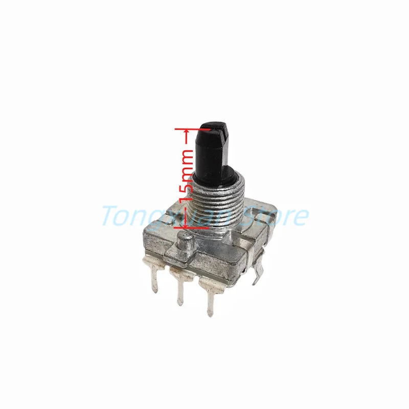 1pc EC16 Rotary Encoder 24 Position Pulse Digital Rotary 3Pin Amplifier Volume Switch Induction Cooker Switch 15/20MM Half Shaft