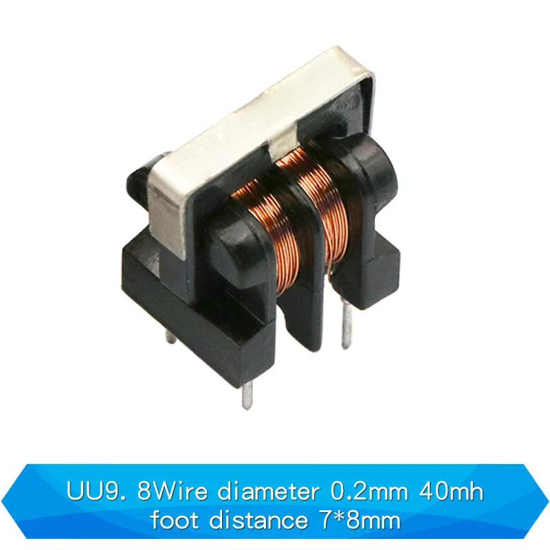 1PCS Common Mode Inductor Filter UU uf 9.8 10.5 10MH 5MH 20MH 30MH For Filter Inductance Pitch 7*8mm Copper Wire