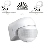 3/5 Pcs Outdoor Infrared Long Motion 110v~230v Wall Switch PIR Detectors LED Sensor Waterproof Timer 180 Light Motion Sensor