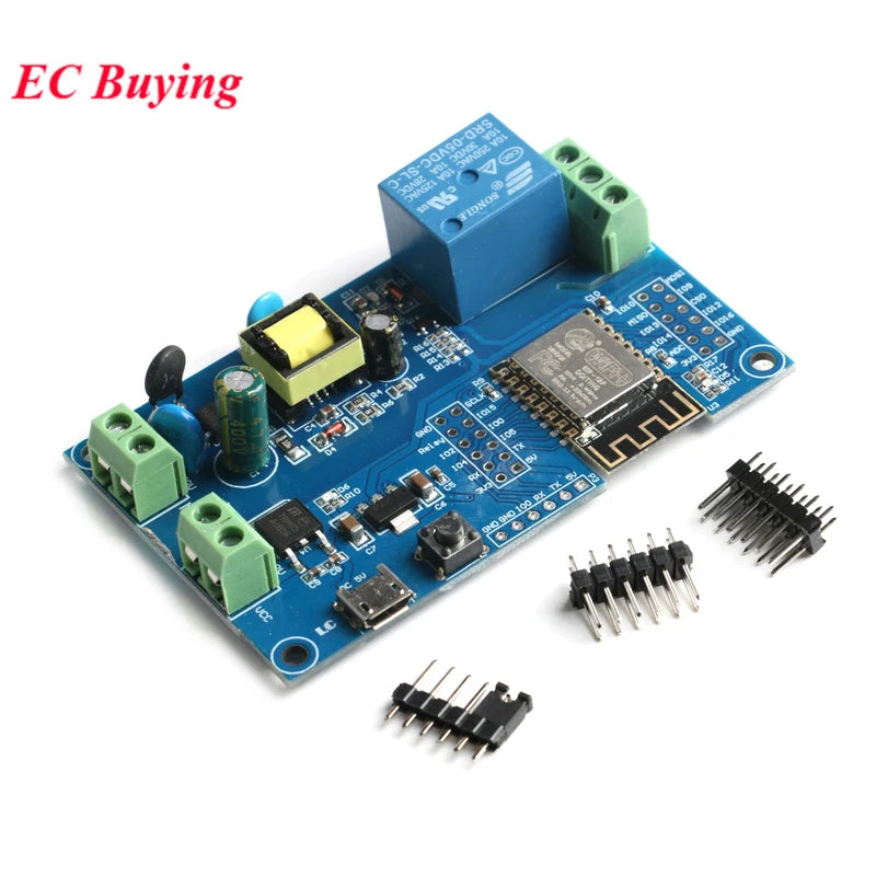 ESP8266 1/4 Way Channel AC 90-250V/DC 7-30V Wifi Wireless Relay Module ESP-12F WiFi Programmable Development Module for IOT
