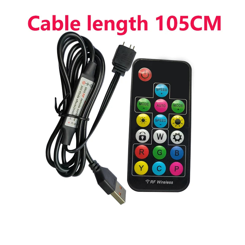 5V ARGB 3PIN Controller USB/SATA/Molex Power Interface For The 3-Pin Interface Of Iridescent Lights