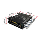 MT21 2.1 Channel Bluetooth 5.0 Digital Amplifier Module 100W+50W+50W Subwoofer Audio Board Treble Bass Adjustment AUX Input for Speaker DIY