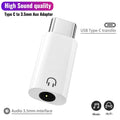 USB C to 3.5mm Earphone Adapter Audio Converter Jack for iPhone 15 Samsung Type-C Headphone Connector 3.5mm Jack USB C