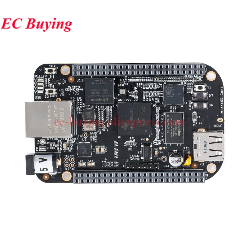 BeagleBone Black AM335x AM3358 Development Board Module BeagleBone Green Wireless WiFi BLE Cortex-A8 BB-Black Rev.C 5V 512MB