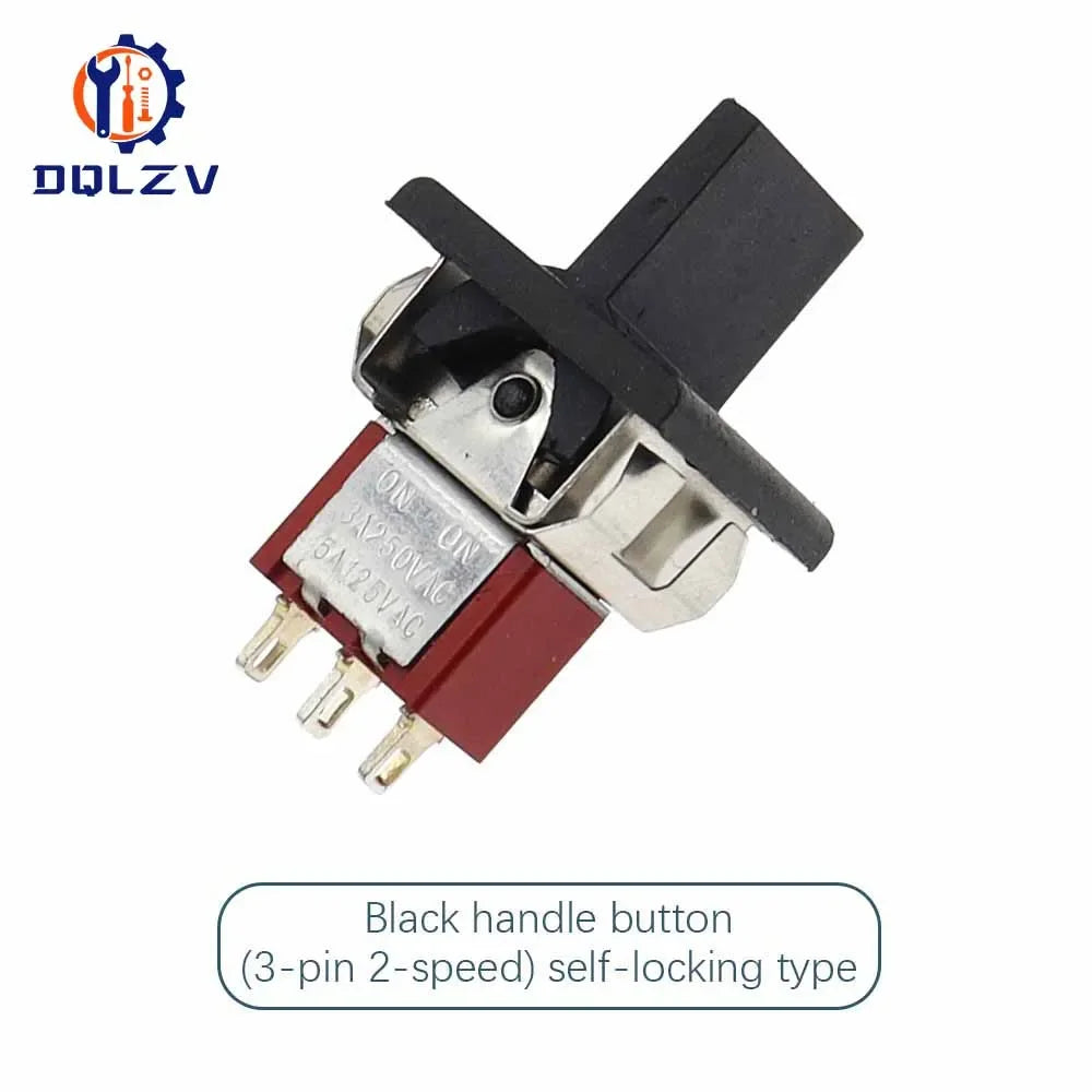 SPDT DPDT Reset Latching Toggle Switch RLS-102 5A 125V 3A 250 AC Mini 3 6PIN ON-ON ON-OFF-ON Rocker Switch Lights Motors