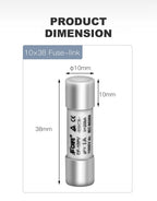 1pcs Solar DC1000V Ceramic PV Fuse 10x38mm 1A 2A 3A 10A 15A 20A 25A 30A High Voltage gPV Fuse for Photovoltaic System Protection