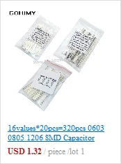 100PCS 0603*4 8P4R 2*4P Network Resistor SMD Array 0 ~ 910 Ohm 1K ~ 910K 2K 2.2K 4.7K 10K 22K 47K 100K 1M 1R 10R 100 220 470 Ohm