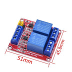 1/2/4/8-way 5V relay module optocoupler isolation high and low level trigger microcontroller