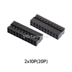 20PCS/Lot Dupont 2.0 Housing Plastic Shell 2.0mm Pitch Double Row Dupont Connector 2x2P/2x3P/2x4P/2x5P/2x6P/2x7P/2x8P