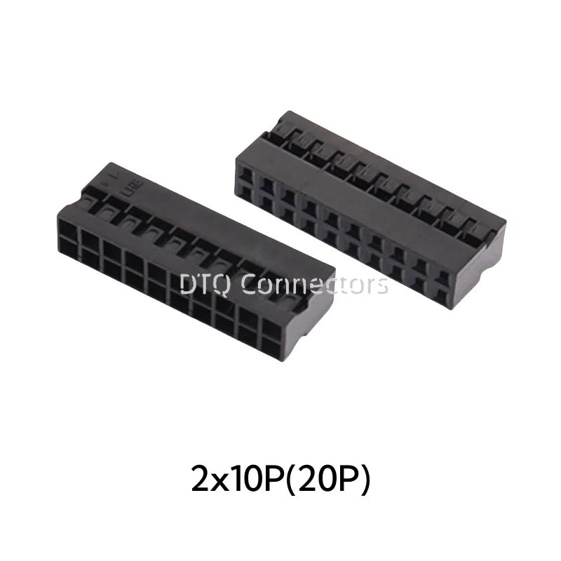 20PCS/Lot Dupont 2.0 Housing Plastic Shell 2.0mm Pitch Double Row Dupont Connector 2x2P/2x3P/2x4P/2x5P/2x6P/2x7P/2x8P