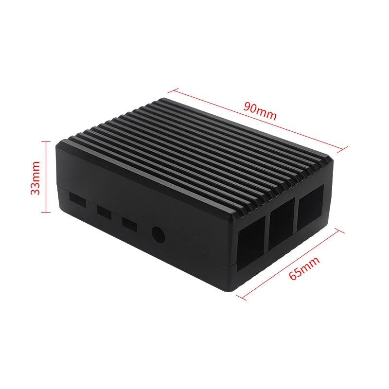 Aluminum Case for Raspberry Pi 4 Model B Armored Shell Passive Cooling Radiator Optional Dual Fan Cooler for Raspberry Pi 4