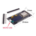 NodeMCU ESP8266 V3 Development Board With 0.96 Inch OLED Display CH340G ESP-12E WiFi Module TYPE-C USB For Arduino/Micropython