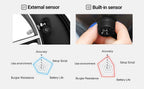 E-ACE K07 TPMS Solar Sensor Intelligence Wireless Tire Pressure Monitoring System Temperature Warning With 4 Sensors