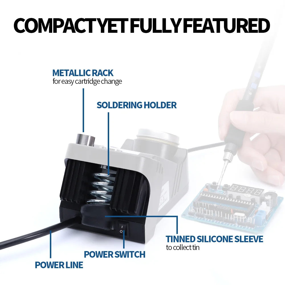 WEP 982-V Digital Electric Soldering Iron Kit C115 C210 C245 Precision Soldering Iron Soldering Station Small Rework Station