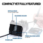 WEP 982-V Digital Electric Soldering Iron Kit C115 C210 C245 Precision Soldering Iron Soldering Station Small Rework Station