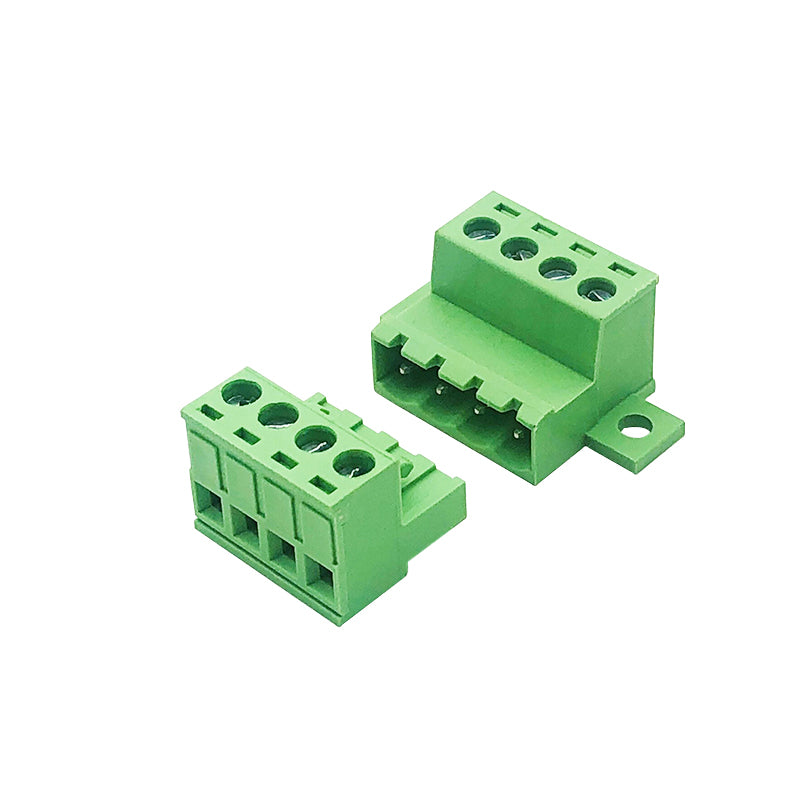10Pairs 2EDG/15EDGRKC-5.08mm Female Male Aerial Butt Weld with PCB Lock 2P-24P Plugin Screw Wire Cable Terminal Block Connector