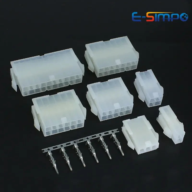 10pc 5559-R 4.2mm Automotive Wiring Dual Row Female Receptacle Housing Connector 2x1-2x12P for PC Graphic Card PCI-E ATX Power