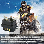 12V 500A Winch Remote Contactor 5000-7000 Lbs Winch Control Solenoid Relay Twin Wireless Remote Recovery For Car JeepsUniversal