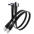 5CM 10CM 30CM USB 2.0 Type-C Flat Cable Extension FPC Cable USB 2.0 USB-C 90° Up/Down Angled Plug 5CM-1M