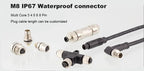 M8 3Pin 4Pin 5Pin 6Pin 8Pin Double Plug Male Female 5M PUR/PVC Cable Adapter  Waterproof Sensor Aviation Connector Power Charger