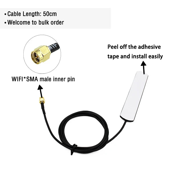 Wireless Flat Patch WiFi Antenna 2.4GHz Antennas 2400MHz