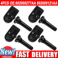 4PCS TPMS Tire Pressure Sensor For Chery Jaecoo J7 2024 802000277AA 802000121AA Tire Pressure Monitoring System 433MHz