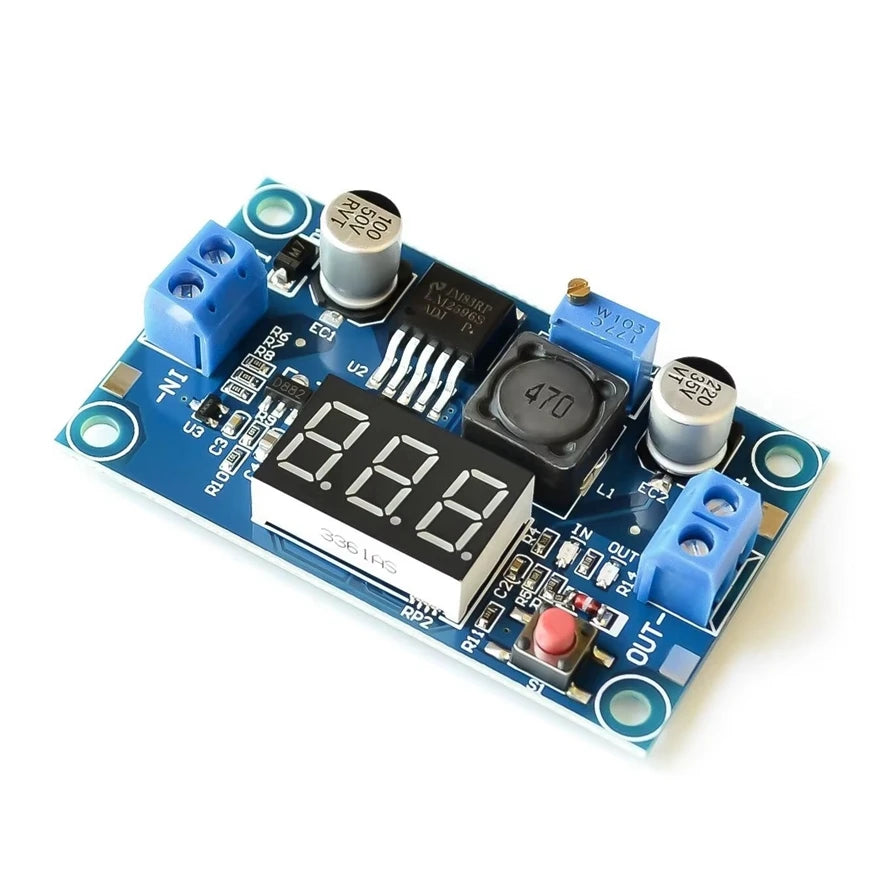 LM2596 DC DC Step Down Converter Voltage Regulator LED Display Voltmeter 4.0~40 to 1.25-37V Buck Adapter Adjustable Power Supply