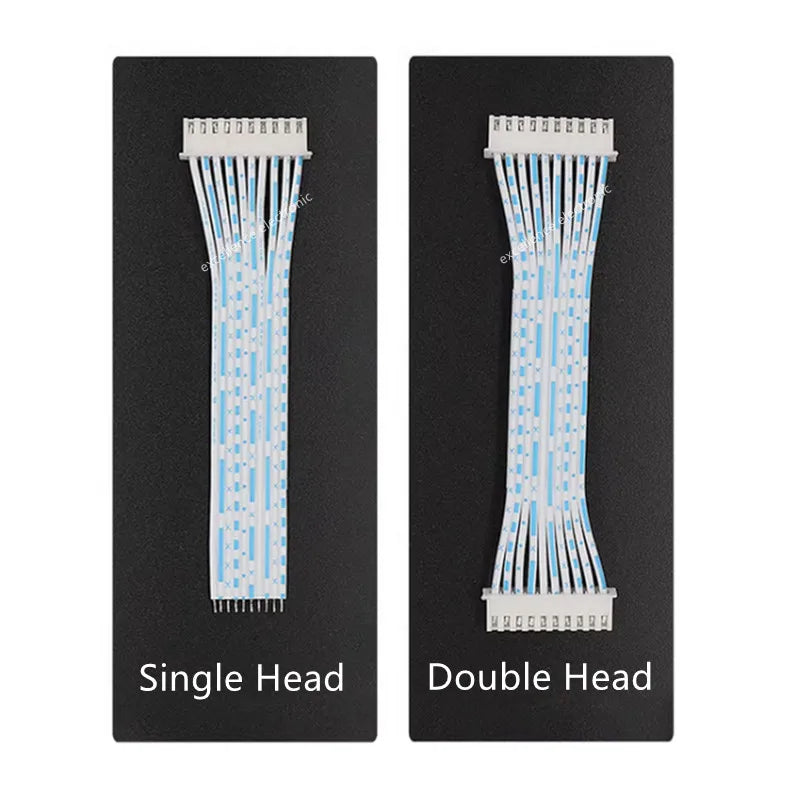 5PCS Blue White XH 2.54mm Pitch Connector Cable XH2.54 Plug Line Length 10/20/30CM 2P/3P/4P/5P/6P/7P/8P/9P/10P/12P 2468-24AWG