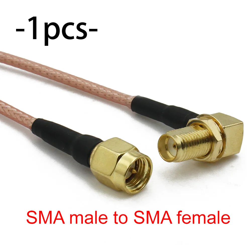 RG316 SMA to SMA / RP-SMA RF Coaxial Cable Male Plug Female Jack Connector Jumper Pigtail Antenna Extension Wire WiFi FPV Radio