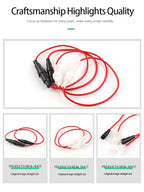 10PCS 5x20mm Glass Fuse Holder Fast Blow Screw Type 6x30mm with Electrical Wire Cable 250V AC Fuses Line Copper Strip Spring