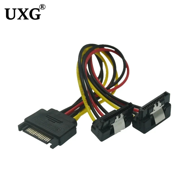 IDE Molex 4 Pin to SATA 2 Serial HDD Power Adapter Cable Hard Drive Connector Male to Female Molex SATA Extension Cord