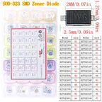 DIP SMD Zener Diode Fast Switching Schottky TVS Diode Kit 1N4001 1N4004 1N4007 1N5408 UF4007 FR207 1N5817 1N5819 1N5822 1N4148